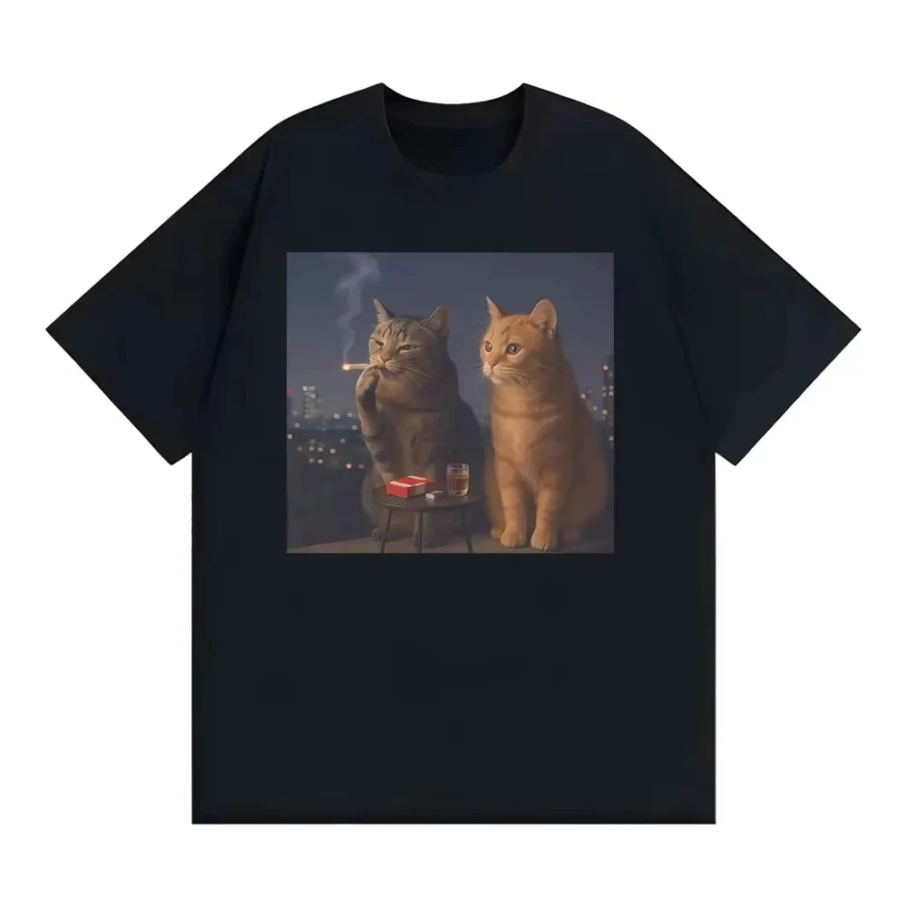 2026 Funny Smoking Cat Meme T Shirt Fashion Humor Cigarette Cat Graphic T-shirts Women Retro Women T-shirt Shirts for Women
2026 Funny Smoking Cat Meme T Shirt Fashion Humor Cigarette Cat Graphic T-shirts Women Retro Women T-shirt Shirts for Women