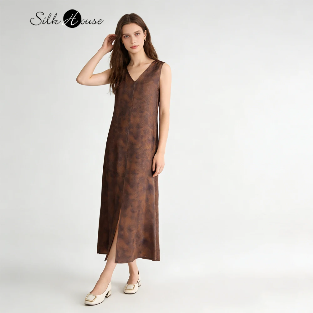 2026 Summer Clothing Double Sided Wearing Tie Dye 100% Natural Mulberry Silk Flower Rose Temperament Women's V-neck Vest Dress
2026 Summer Clothing Double Sided Wearing Tie Dye 100% Natural Mulberry Silk Flower Rose Temperament Women's V-neck Vest Dress
