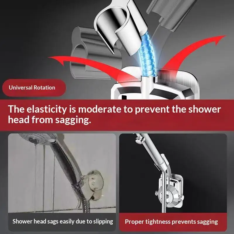 Bathroom Wall Mounted Shower Holder Universal No Drill Adjustable Bracket
Bathroom Wall Mounted Shower Holder Universal No Drill Adjustable Bracket