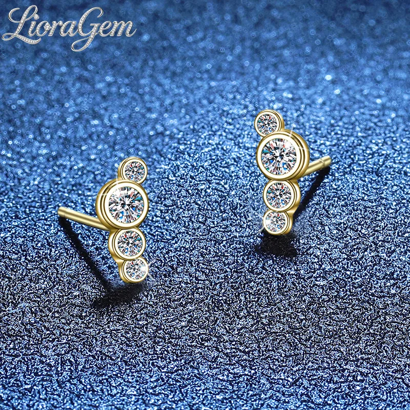 LioraGem A Set of Bubble-style Moissanite Stud Earrings, Simple 32-point Moissanite Studs for Women 18K Gold Stamp
LioraGem A Set of Bubble-style Moissanite Stud Earrings, Simple 32-point Moissanite Studs for Women 18K Gold Stamp