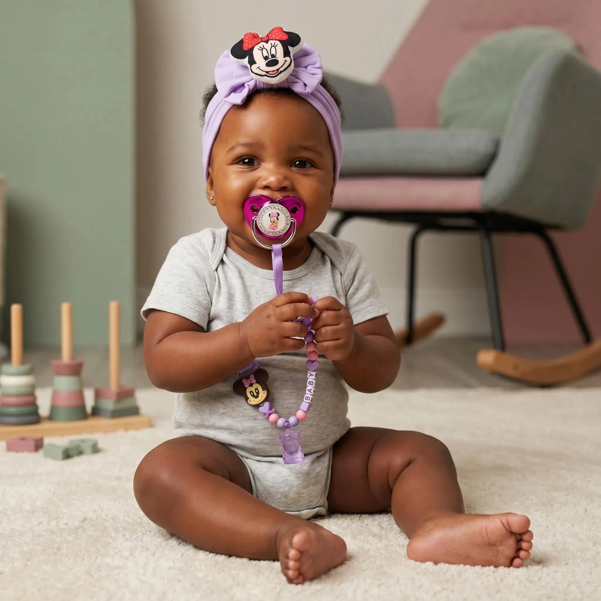 Newborn Silicone Pacifier Bundle Custom Personalized Name Pacifier Clip Handcrafted Dummy Accessory Perfect Baby headband 0-12M
Newborn Silicone Pacifier Bundle Custom Personalized Name Pacifier Clip Handcrafted Dummy Accessory Perfect Baby headband 0-12M