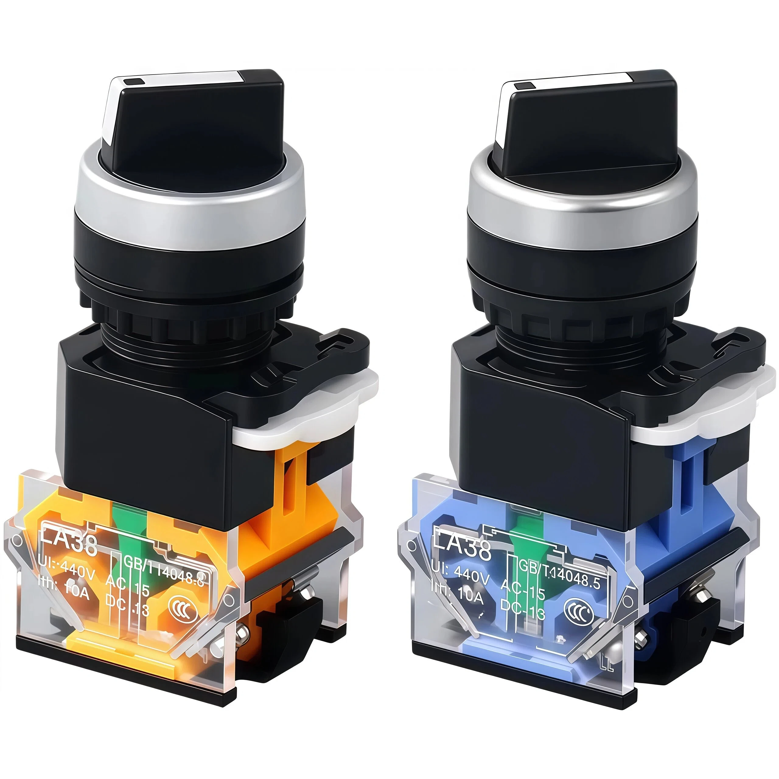 Переключатель поворотный 22 мм LA38-11X2 20X3, 1НО1НЗ/2НО/2НЗ, 2/3 положения, с самоблокировкой/моментальным сбросом
Переключатель поворотный 22 мм LA38-11X2 20X3, 1НО1НЗ/2НО/2НЗ, 2/3 положения, с самоблокировкой/моментальным сбросом