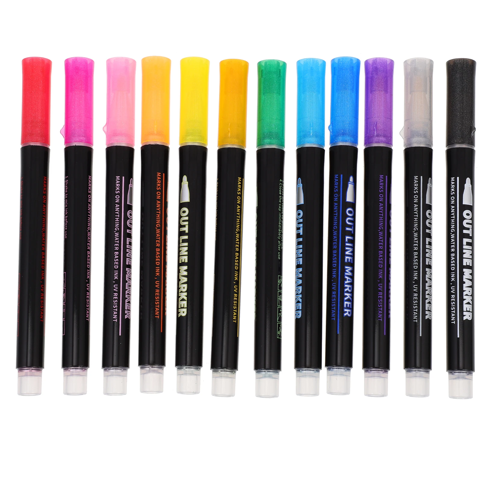12 Pcs Colorful Contour Pens Markers Paint Pen Reliable Plastic Safe Durable Office Home School Drawing Painting Art Supplies
12 Pcs Colorful Contour Pens Markers Paint Pen Reliable Plastic Safe Durable Office Home School Drawing Painting Art Supplies