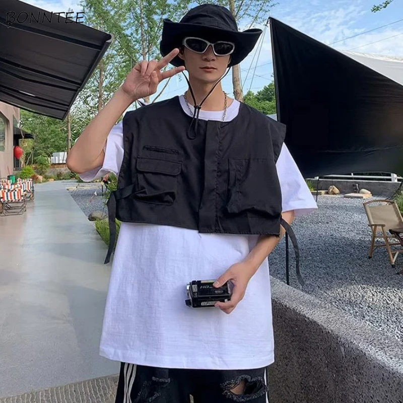 Tactical Vests Men Crop Black Clothing All-match Streetwear Teens Hip Hop Fashion American Cool Multi Pockets Handsome Military
Tactical Vests Men Crop Black Clothing All-match Streetwear Teens Hip Hop Fashion American Cool Multi Pockets Handsome Military