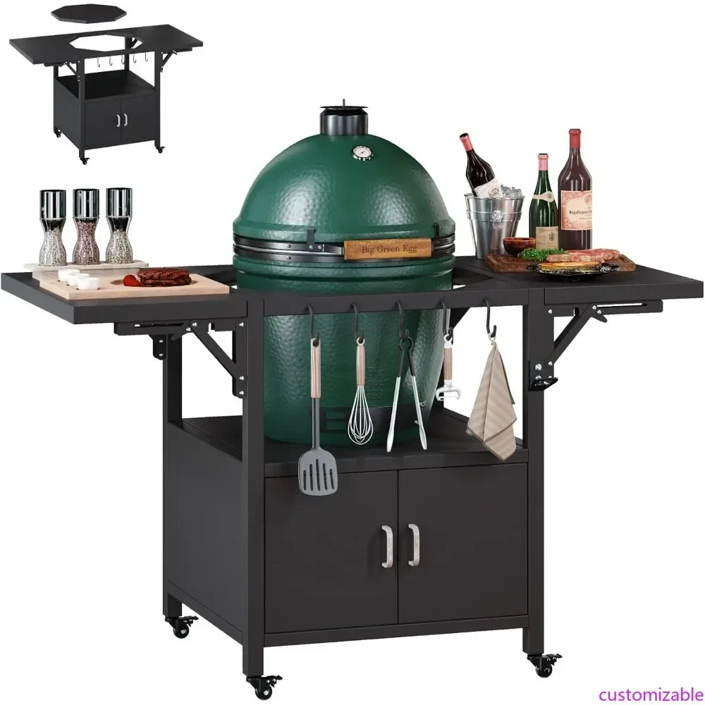 Hot-sellingPortable Outdoor Grill Cart for Big Green Egg, Adjustable Prep Table with Storage, Metal Dining Cart Featuring 2 Remo
Hot-sellingPortable Outdoor Grill Cart for Big Green Egg, Adjustable Prep Table with Storage, Metal Dining Cart Featuring 2 Remo