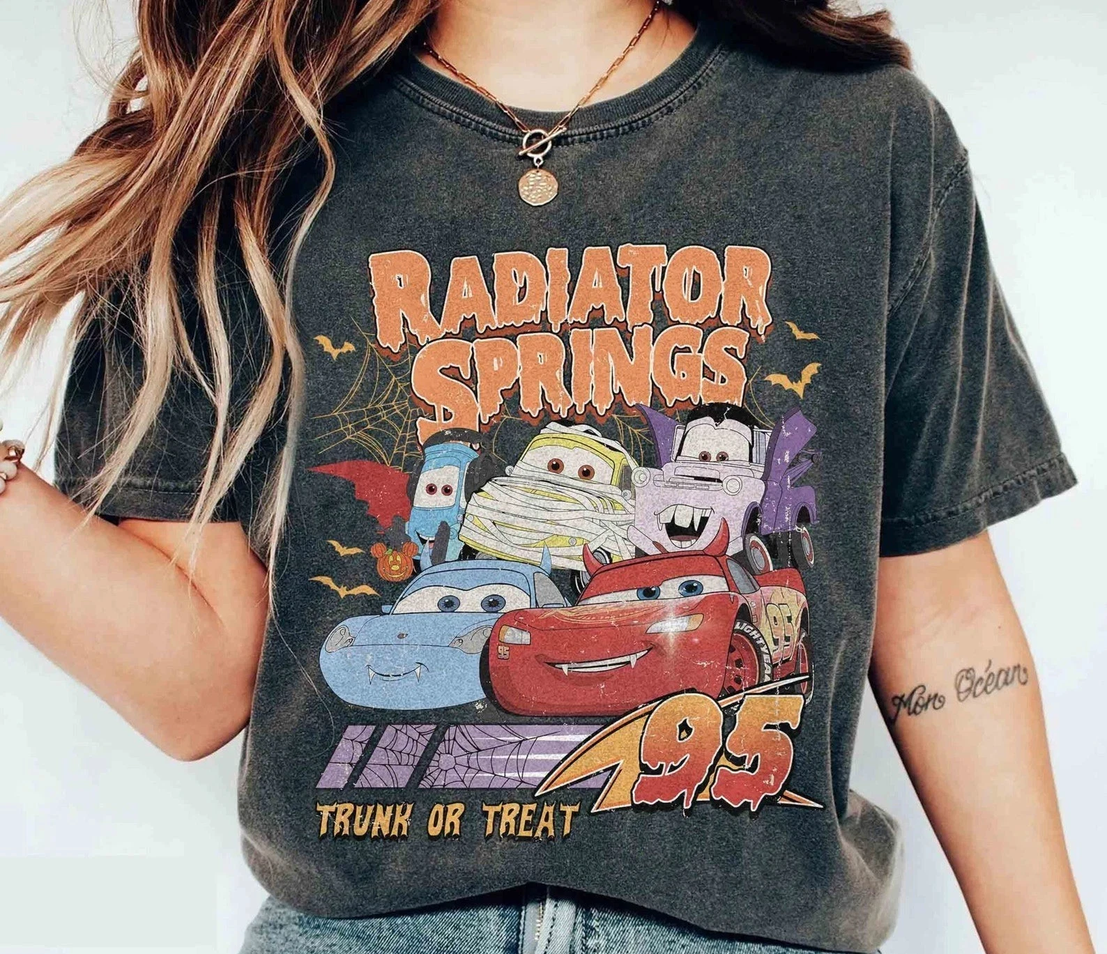 Water tank hot spring car movie Halloween shirt Lightning McQueen Halloween shirt Cotton fashion streetwear shirts for women
Water tank hot spring car movie Halloween shirt Lightning McQueen Halloween shirt Cotton fashion streetwear shirts for women
