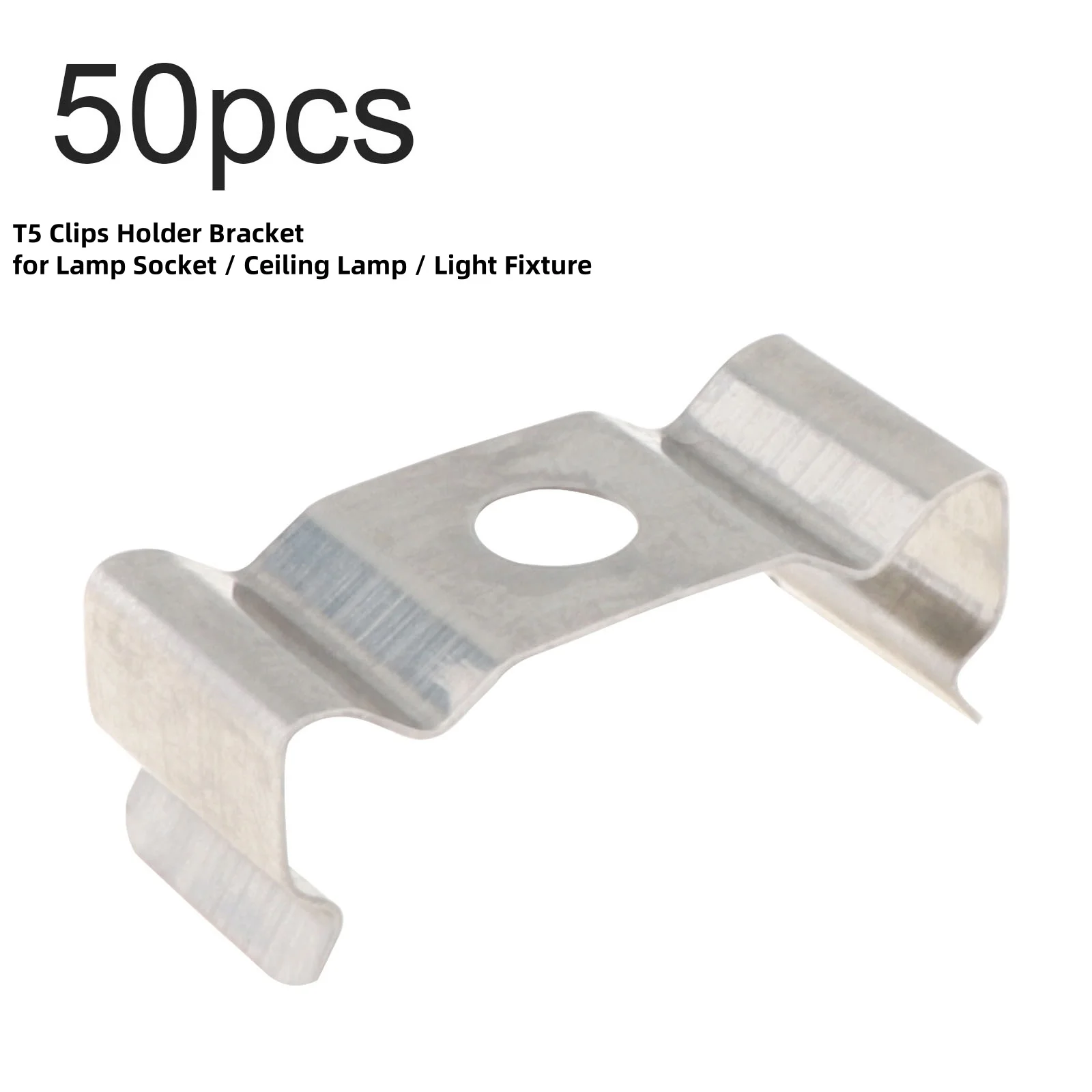 50pcs T5 Clips T5/T8 U Clips Holder Bracket for Lamp Socket/Ceiling Lamp/Light Fixture/Fluorescent Tube/Light Bulbs/Pipe Clamps
50pcs T5 Clips T5/T8 U Clips Holder Bracket for Lamp Socket/Ceiling Lamp/Light Fixture/Fluorescent Tube/Light Bulbs/Pipe Clamps