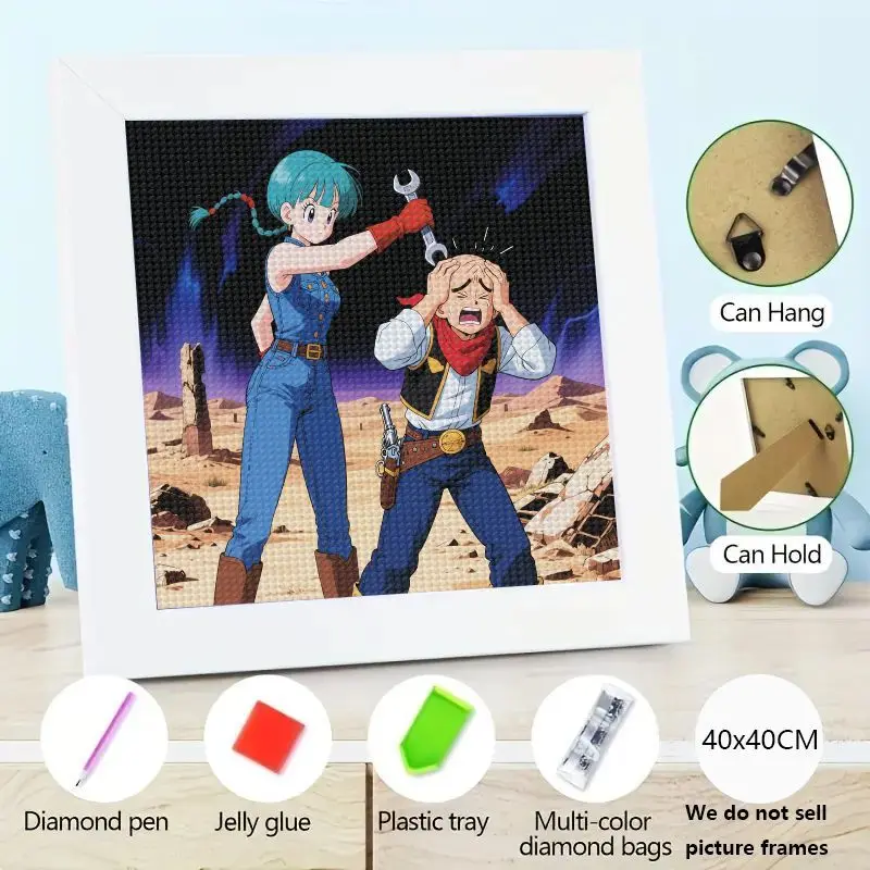 1 шт. Dragon Ball Z аниме 5D Full Drill Diamond Painting Kit, Bulma & Yamcha Funny Scene Gem Art Home Decor, DIY Манга Wall Art Cr
1 шт. Dragon Ball Z аниме 5D Full Drill Diamond Painting Kit, Bulma & Yamcha Funny Scene Gem Art Home Decor, DIY Манга Wall Art Cr