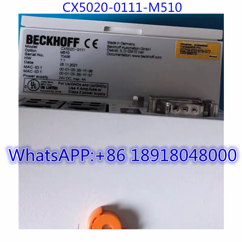 Абсолютно новый модуль головного контроллера CX5020-0111-M510 Master, быстрая доставка
Абсолютно новый модуль головного контроллера CX5020-0111-M510 Master, быстрая доставка
