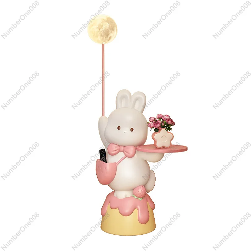 Rabbit Side Table with LED Light, Cute Animal Nightstand End Table with Storage Shelf, Creative Living Room Bedside Lamp
Rabbit Side Table with LED Light, Cute Animal Nightstand End Table with Storage Shelf, Creative Living Room Bedside Lamp