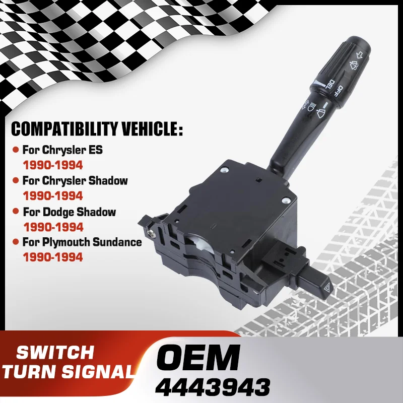 Комбинированный переключатель указателя поворота фар для Chrysler ES Chrysler Shadow Dodge Shadow Plymouth Sundance 1990 1991 1992 1993 1994
Комбинированный переключатель указателя поворота фар для Chrysler ES Chrysler Shadow Dodge Shadow Plymouth Sundance 1990 1991 1992 1993 1994