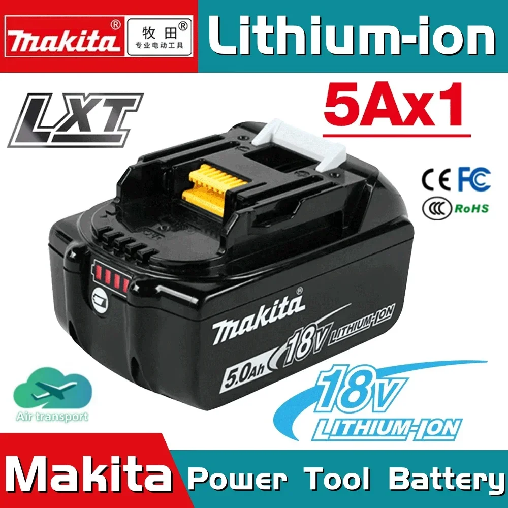 Makita 100%Original18V 5000mAh Lithium-ion Rechargeable Battery 18v drill Replacement Batteries BL1860 BL1830 BL1850 BL1860B
Makita 100%Original18V 5000mAh Lithium-ion Rechargeable Battery 18v drill Replacement Batteries BL1860 BL1830 BL1850 BL1860B