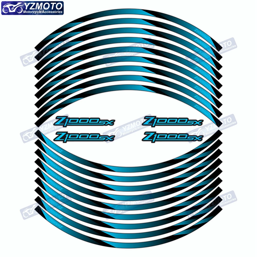 Для Kawasaki Z1000SX мотоциклетная Передняя и задняя 17-дюймовая наклейка на ступицу колеса Водонепроницаемая Светоотражающая декоративная наклейка обода наклейки 
Для Kawasaki Z1000SX мотоциклетная Передняя и задняя 17-дюймовая наклейка на ступицу колеса Водонепроницаемая Светоотражающая декоративная наклейка обода наклейки