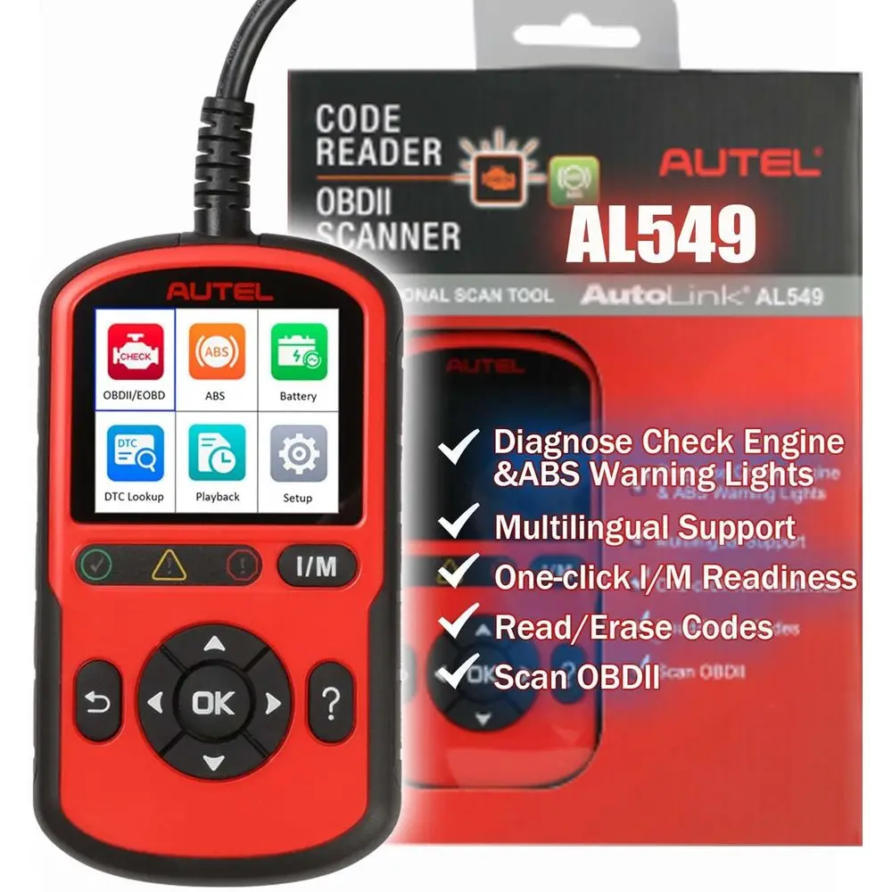 Сканер OBD2 для диагностики автомобилей с функцией AutoVin, цветовой кодировкой, чтением IM и многофункциональным тестом автомобильных аккумуляторов, расширенной диагностикой PCM и ABS
Сканер OBD2 для диагностики автомобилей с функцией AutoVin, цветовой кодировкой, чтением IM и многофункциональным тестом автомобильных аккумуляторов, расширенной диагностикой PCM и ABS