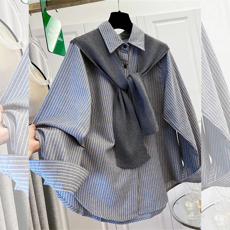 SuperAen 2026 Spring New Oversize Loose-fit Elegant Single Breasted Shirts for Women Office Lady Casual Shawl Sets
SuperAen 2026 Spring New Oversize Loose-fit Elegant Single Breasted Shirts for Women Office Lady Casual Shawl Sets