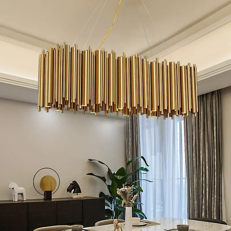 Modern Luxury Gold Stainless Steel Chandelier Lighting for Living Room Round Hanging Light Fixture LED Home Lamps
Modern Luxury Gold Stainless Steel Chandelier Lighting for Living Room Round Hanging Light Fixture LED Home Lamps