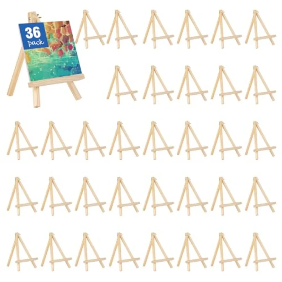 3 Pack Mini Wooden Display Easels 10 Inch Tripod Painting Easel Stand Portable Art Canvas Holder for Photos Prints and Signs
3 Pack Mini Wooden Display Easels 10 Inch Tripod Painting Easel Stand Portable Art Canvas Holder for Photos Prints and Signs