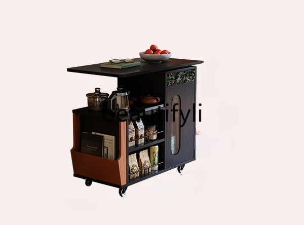Bogao Yimu solid wood tea cabinet French retro living room trolley movable sofa side cabinet Chinese antique coffee table
Bogao Yimu solid wood tea cabinet French retro living room trolley movable sofa side cabinet Chinese antique coffee table