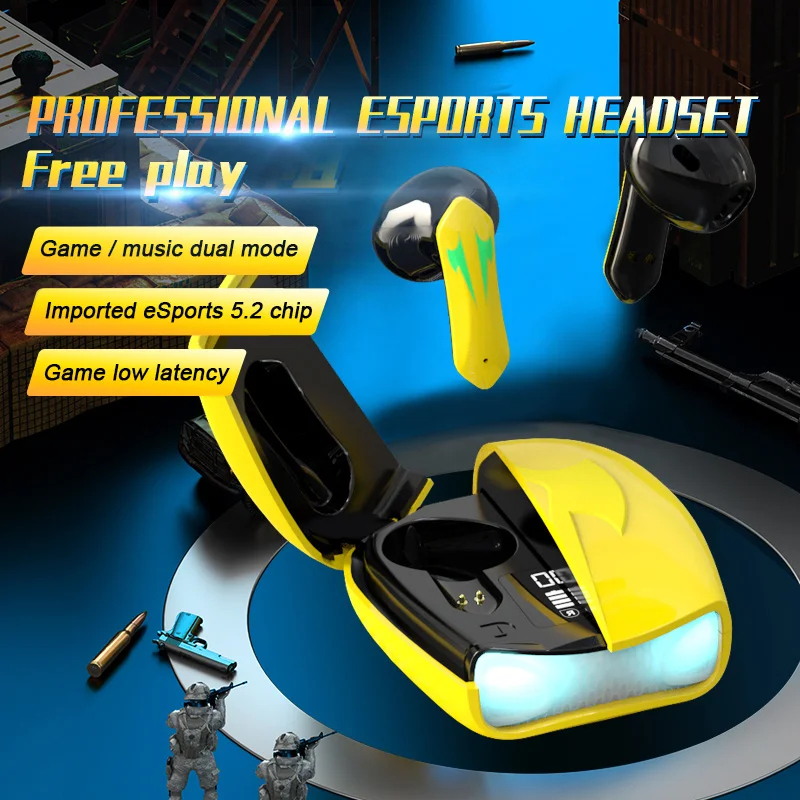 Earphone Bluetooth Wireless Earbuds Low Latency Headphones HD Call Dual Mode Gaming Headset With Mic For iPhone Samsung Phone
Earphone Bluetooth Wireless Earbuds Low Latency Headphones HD Call Dual Mode Gaming Headset With Mic For iPhone Samsung Phone