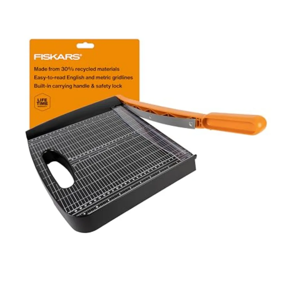 Recycled Bypass Guillotine Paper Cutter 12" Cut Length Self-Sharpening Paper Trimmer for Crafting and Scrapbooking Arts and Cra
Recycled Bypass Guillotine Paper Cutter 12" Cut Length Self-Sharpening Paper Trimmer for Crafting and Scrapbooking Arts and Cra