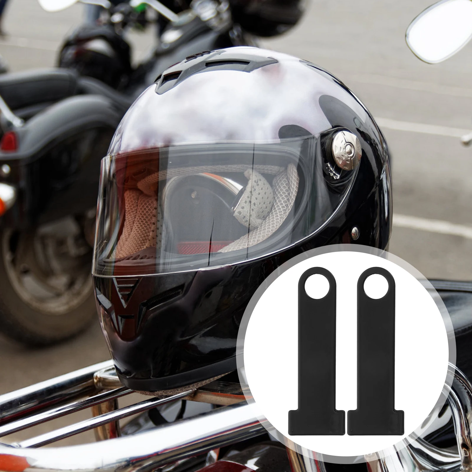 2pcs 1 Pair Universal Motorcycle Ring Sturdy Iron Anti-Theft Strap Ring Lock Extension Easy Install Stylish Design For
2pcs 1 Pair Universal Motorcycle Ring Sturdy Iron Anti-Theft Strap Ring Lock Extension Easy Install Stylish Design For