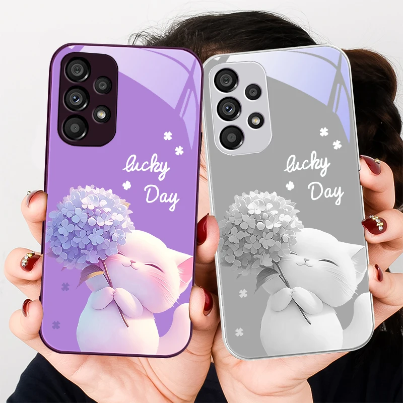 Cat Holding Flowers Samsung Galaxy S23 U Ltra 24 Plus S20 P Lus 21 FE S25 Ultra A70 A72 73 51 52 53 Tempered Glass Phone Case
Cat Holding Flowers Samsung Galaxy S23 U Ltra 24 Plus S20 P Lus 21 FE S25 Ultra A70 A72 73 51 52 53 Tempered Glass Phone Case