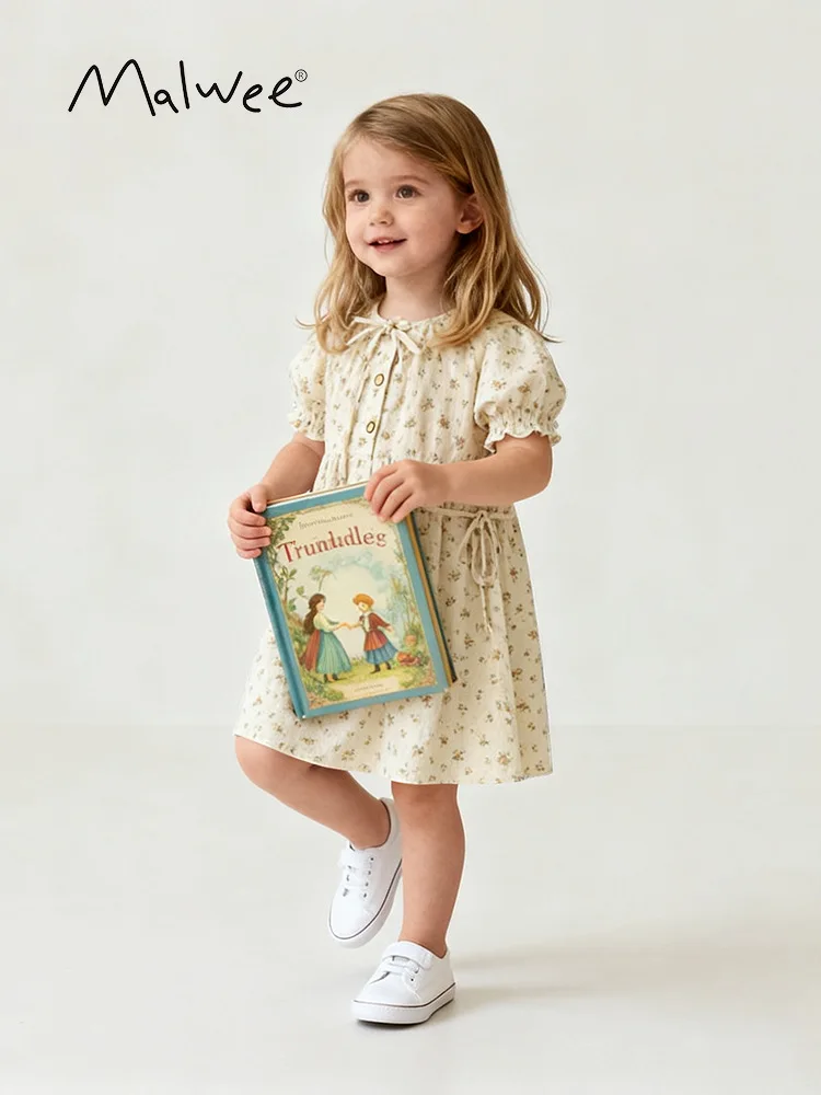 Summer Sweet Baby Girls Dresses Children Clothes Short Sleeve O-Neck Floral A-Line Princess Dress For Kids Holiday Casual Dress
Summer Sweet Baby Girls Dresses Children Clothes Short Sleeve O-Neck Floral A-Line Princess Dress For Kids Holiday Casual Dress