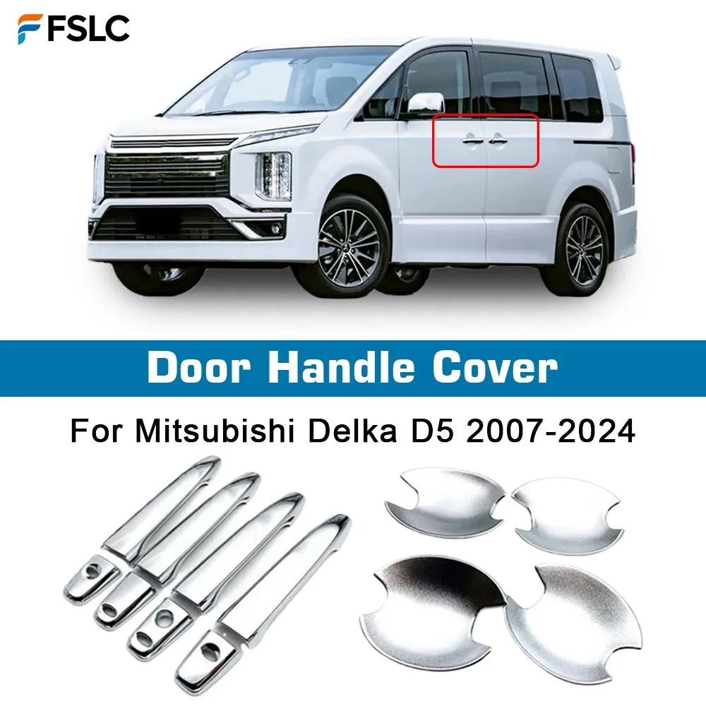 Car Decoration Door Bowl Handle Cover For Mitsubishi Delka D5 2007-2024 Chrome Silver Cars Accessories Exterior Styling
Car Decoration Door Bowl Handle Cover For Mitsubishi Delka D5 2007-2024 Chrome Silver Cars Accessories Exterior Styling