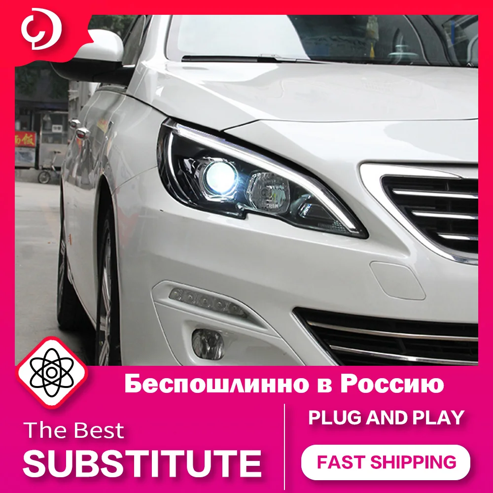 Автостайлинг AKD, фары для Peugeot 408 2014-2015 светодиодный ная фара DRL, фара DRL, сигнал поворота, дальний свет, ксеноновые линзы проектора Angel Eye
Автостайлинг AKD, фары для Peugeot 408 2014-2015 светодиодный ная фара DRL, фара DRL, сигнал поворота, дальний свет, ксеноновые линзы проектора Angel Eye
