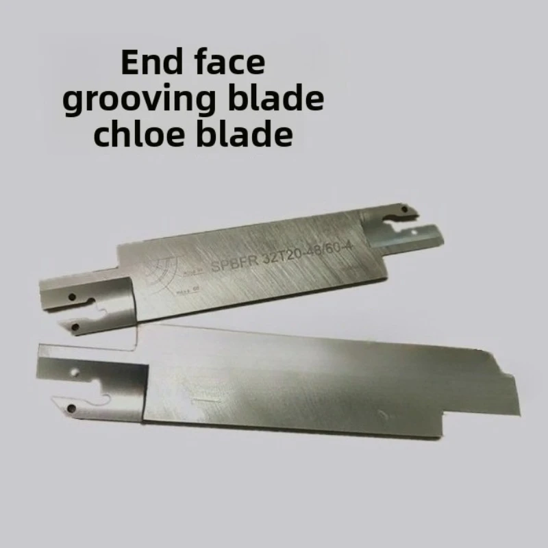 Deep-cutting face grooving tool blade, model SPBFR32T20-35/48/60/75/100/140/200/800-3.
Deep-cutting face grooving tool blade, model SPBFR32T20-35/48/60/75/100/140/200/800-3.