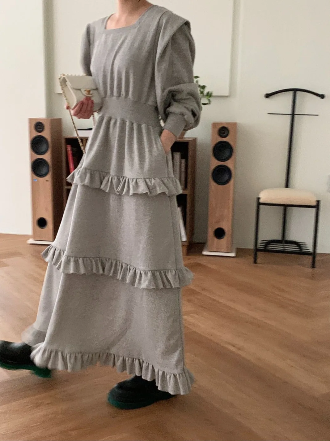 Korean Design Layered Wooden Ear Dr Women's Early Spring Vintage Aosphere Cake Long Dr Suitable for Various Ocns
Korean Design Layered Wooden Ear Dr Women's Early Spring Vintage Aosphere Cake Long Dr Suitable for Various Ocns