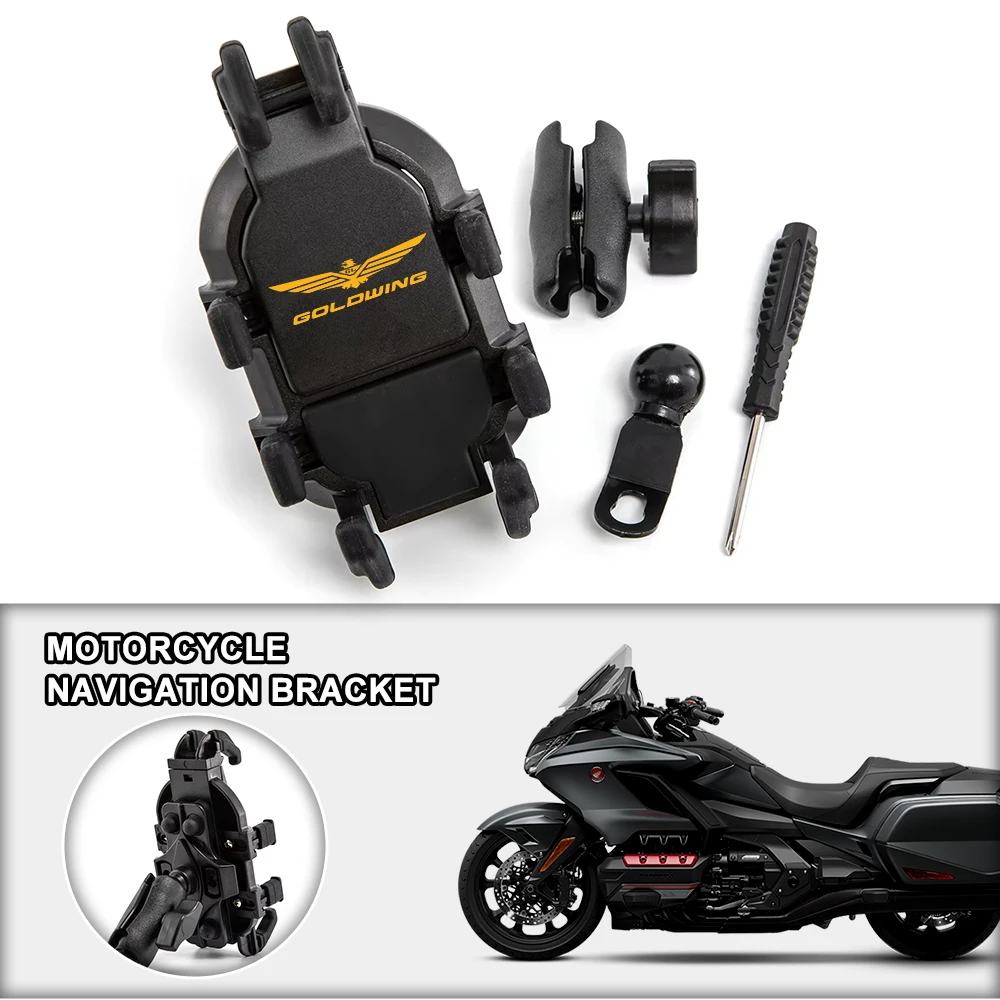 Rearview Mirror Motorcycle Phone Mount Anti-Shake Rotation Holder For HONDA Goldwing GOLDWING1800 GL1200 GL GL1500 GL1800
Rearview Mirror Motorcycle Phone Mount Anti-Shake Rotation Holder For HONDA Goldwing GOLDWING1800 GL1200 GL GL1500 GL1800