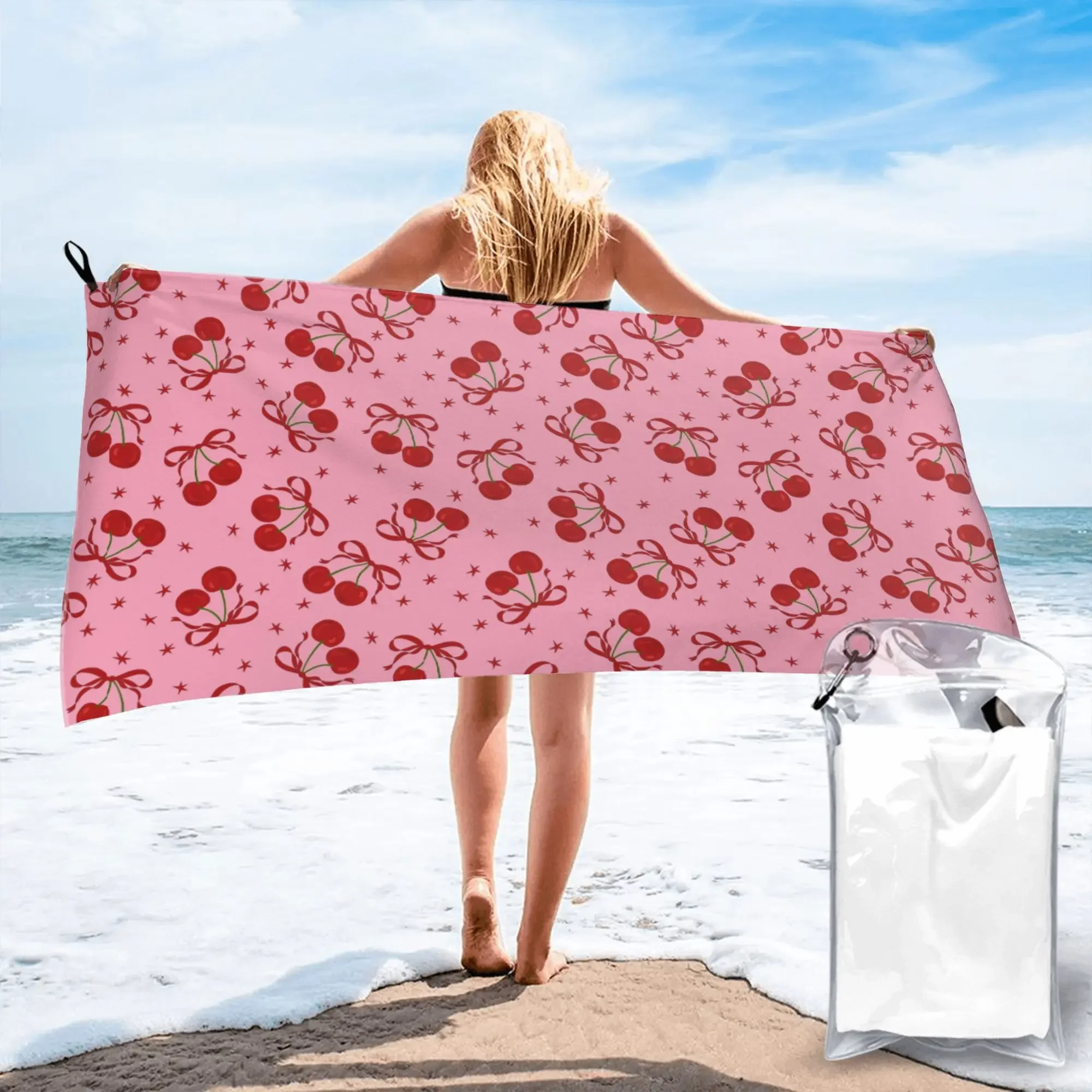 Cherry Beach Towel Soft Microfiber Quick Dry Absorbent Quick Towels For Pool
Cherry Beach Towel Soft Microfiber Quick Dry Absorbent Quick Towels For Pool