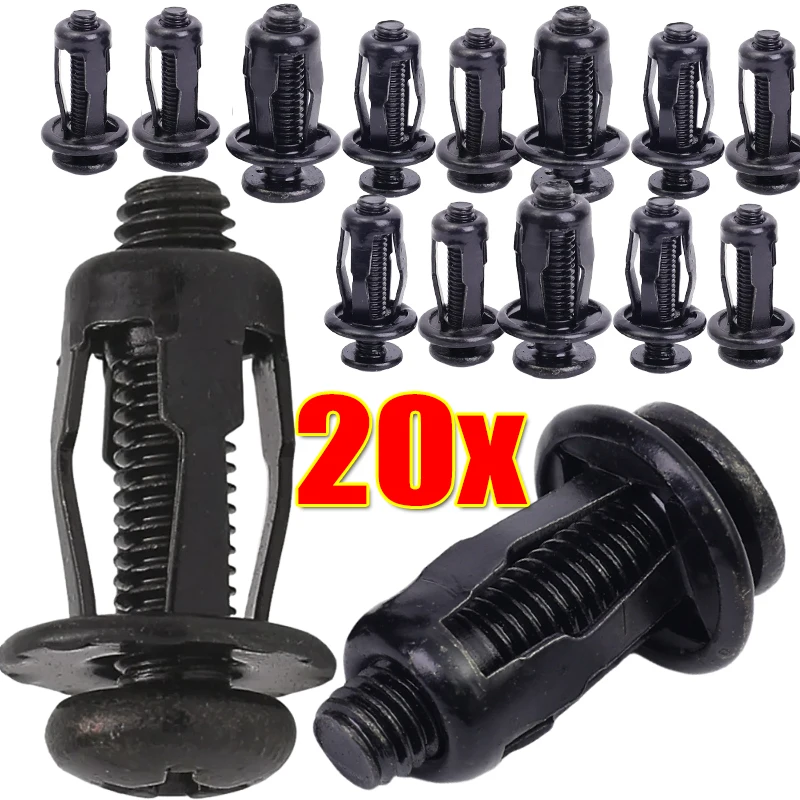 5/10/20PCS Car License Plate Mounting Clips and Fasteners M4/M5/M6 Petalshaped Rivet Nut Bolt Kit Expansion Metal Rivet Nuts
5/10/20PCS Car License Plate Mounting Clips and Fasteners M4/M5/M6 Petalshaped Rivet Nut Bolt Kit Expansion Metal Rivet Nuts