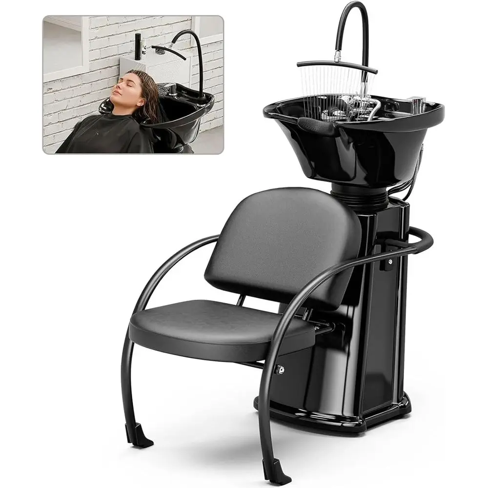 Набор чаш для шампуня и стула с распылителем водопада, станцией для мытья волос для салонов, наклонной раковиной из АБС-пластика с подставкой для шеи для волос S
Набор чаш для шампуня и стула с распылителем водопада, станцией для мытья волос для салонов, наклонной раковиной из АБС-пластика с подставкой для шеи для волос S