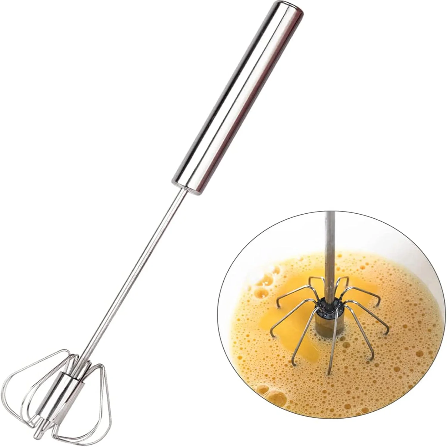 Eggbeater Semi-automatic Egg Whisk Milk Frother Coffee Frother Whisk Blender Foam Maker For Latte Cappuccino Hot Chocolate Mi
Eggbeater Semi-automatic Egg Whisk Milk Frother Coffee Frother Whisk Blender Foam Maker For Latte Cappuccino Hot Chocolate Mi