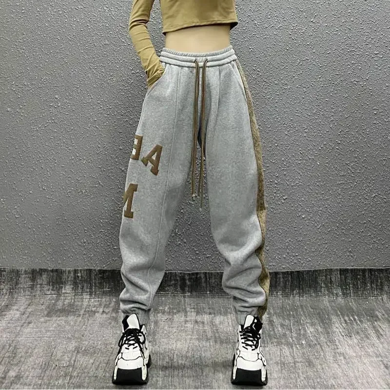 Women Drawstring Clothing Chic and Elegant High Quality Casual Sweatpants Woman Sports Trousers Baggy Autumn Winter Pants
Women Drawstring Clothing Chic and Elegant High Quality Casual Sweatpants Woman Sports Trousers Baggy Autumn Winter Pants