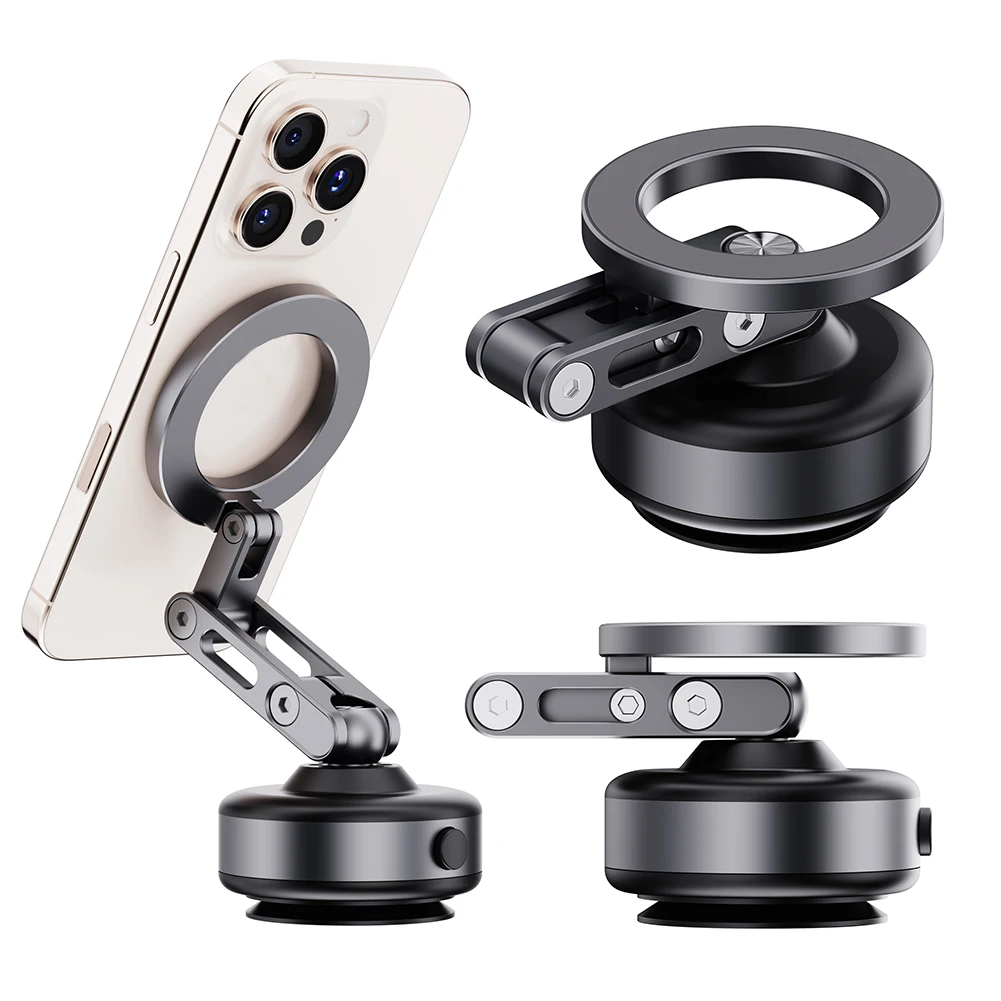 For Magsafe Magnetic Vacuum Car Phone Holder 360° Rotation Folding Intelligent Car Mount Mobile Phone Holder for Magsafe iPhone
For Magsafe Magnetic Vacuum Car Phone Holder 360° Rotation Folding Intelligent Car Mount Mobile Phone Holder for Magsafe iPhone