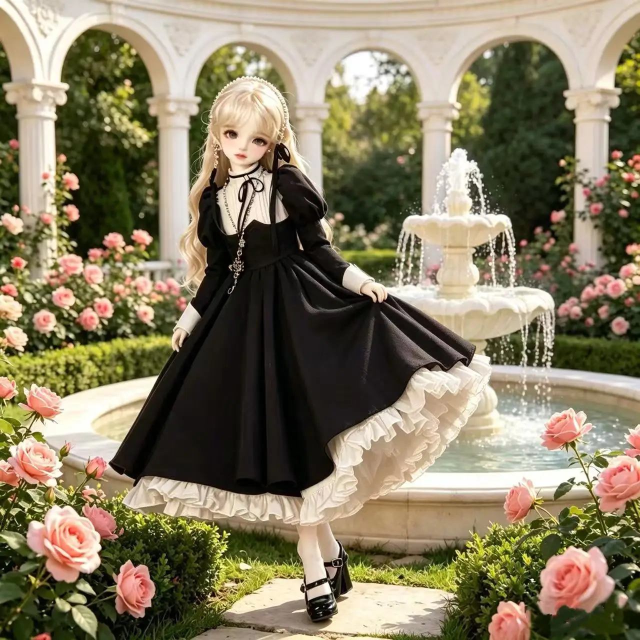 1/4 Doll's Clothes Suit for 40-45cm Bjd Doll Black Swan Maid Style Dress Girl Toys Dress Up Play House Doll Accessories,No Doll
1/4 Doll's Clothes Suit for 40-45cm Bjd Doll Black Swan Maid Style Dress Girl Toys Dress Up Play House Doll Accessories,No Doll