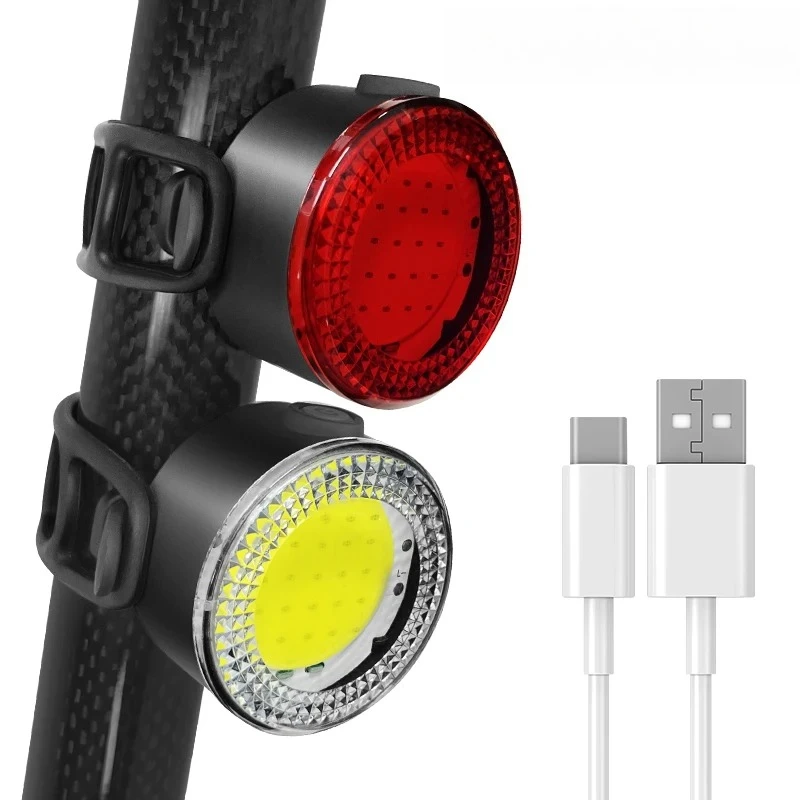 Bicycle COB Light Set USB Charging High Visibility Taillight 500lm MTB Road Bike Light Lamp Cycling Accessories
Bicycle COB Light Set USB Charging High Visibility Taillight 500lm MTB Road Bike Light Lamp Cycling Accessories