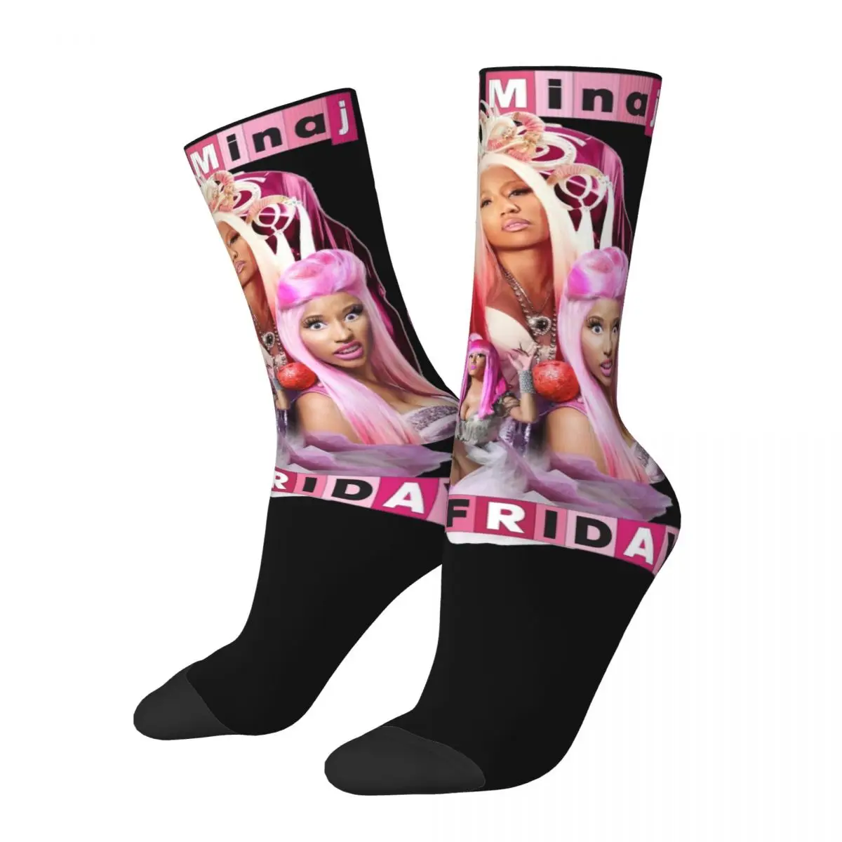 Модные Розовые дизайнерские баскетбольные носки Nicki Minaj с тематическим изображением пятницы 2, всесезонные удобные носки средней длины
Модные Розовые дизайнерские баскетбольные носки Nicki Minaj с тематическим изображением пятницы 2, всесезонные удобные носки средней длины