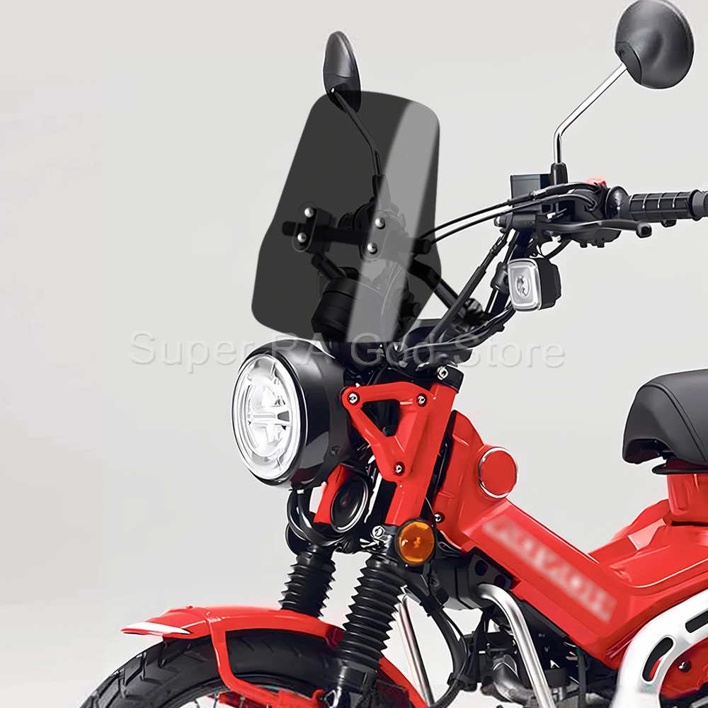For Honda Hunter Cub CT125 CT 125 2019 2020 2021 Adventure motorcycle front windshield with 12mm navigation bracket tube
For Honda Hunter Cub CT125 CT 125 2019 2020 2021 Adventure motorcycle front windshield with 12mm navigation bracket tube