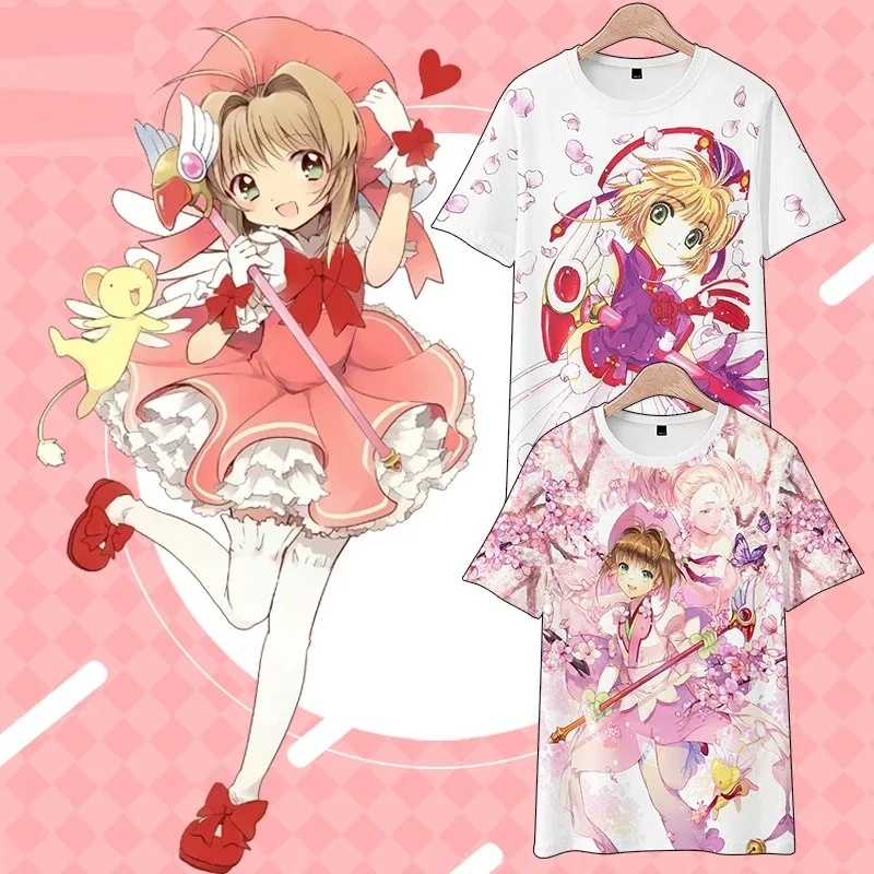Anime Cardcaptor Sakura 3D Print T Shirt Women Men Summer Fashion O-neck Short Sleeve Funny Tshirt Graphic Tees Streetwear 2024
Anime Cardcaptor Sakura 3D Print T Shirt Women Men Summer Fashion O-neck Short Sleeve Funny Tshirt Graphic Tees Streetwear 2024