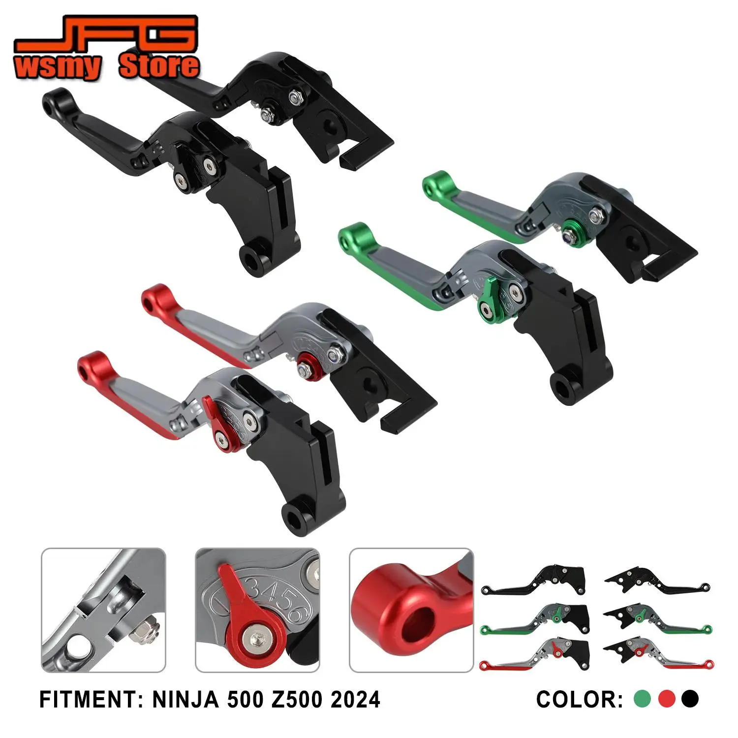 For KAWASAKI NINJA 500 Z500 Brake Levers Motorcycle Accessories Adjustable Folding Extendable Brake Lever Dirt Bike Motocross
For KAWASAKI NINJA 500 Z500 Brake Levers Motorcycle Accessories Adjustable Folding Extendable Brake Lever Dirt Bike Motocross