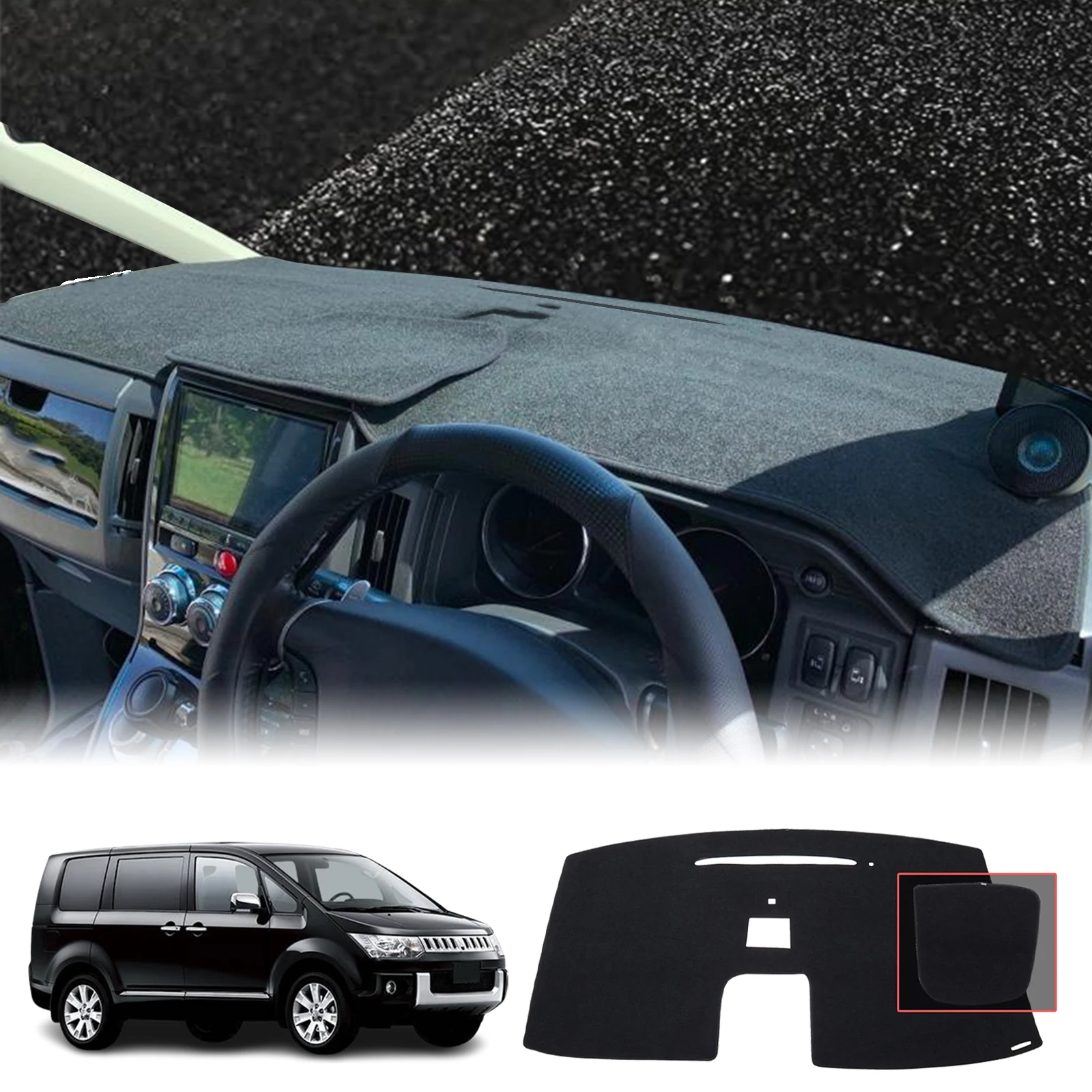 fit for Mitsubishi Delica D:5 D5 2007-2018 Car Accessories Dashmat Dashboard Cover Pad DashMat Sunshade Protective Carpet 
fit for Mitsubishi Delica D:5 D5 2007-2018 Car Accessories Dashmat Dashboard Cover Pad DashMat Sunshade Protective Carpet