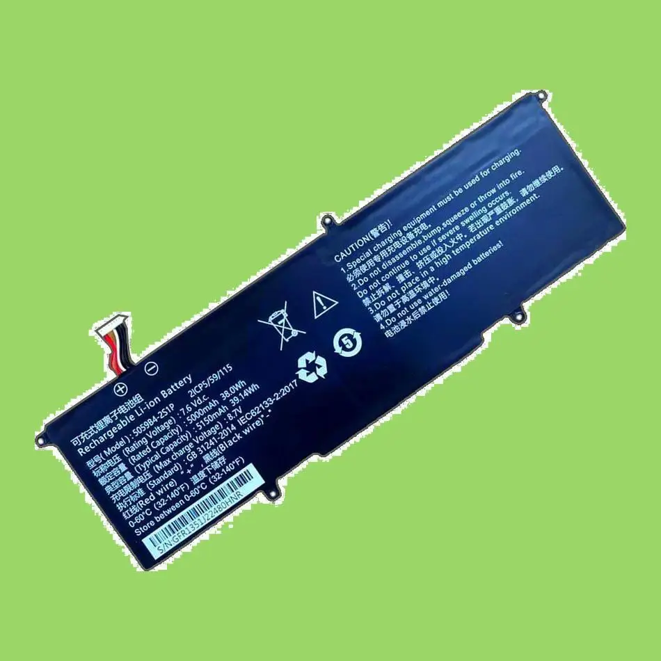 5000Mah High-Capacity 5059B4-2S1P CWI557 10PIN 8Lines Laptop Battery For Chuwi Freebook 13.5Inch Lightweight
5000Mah High-Capacity 5059B4-2S1P CWI557 10PIN 8Lines Laptop Battery For Chuwi Freebook 13.5Inch Lightweight