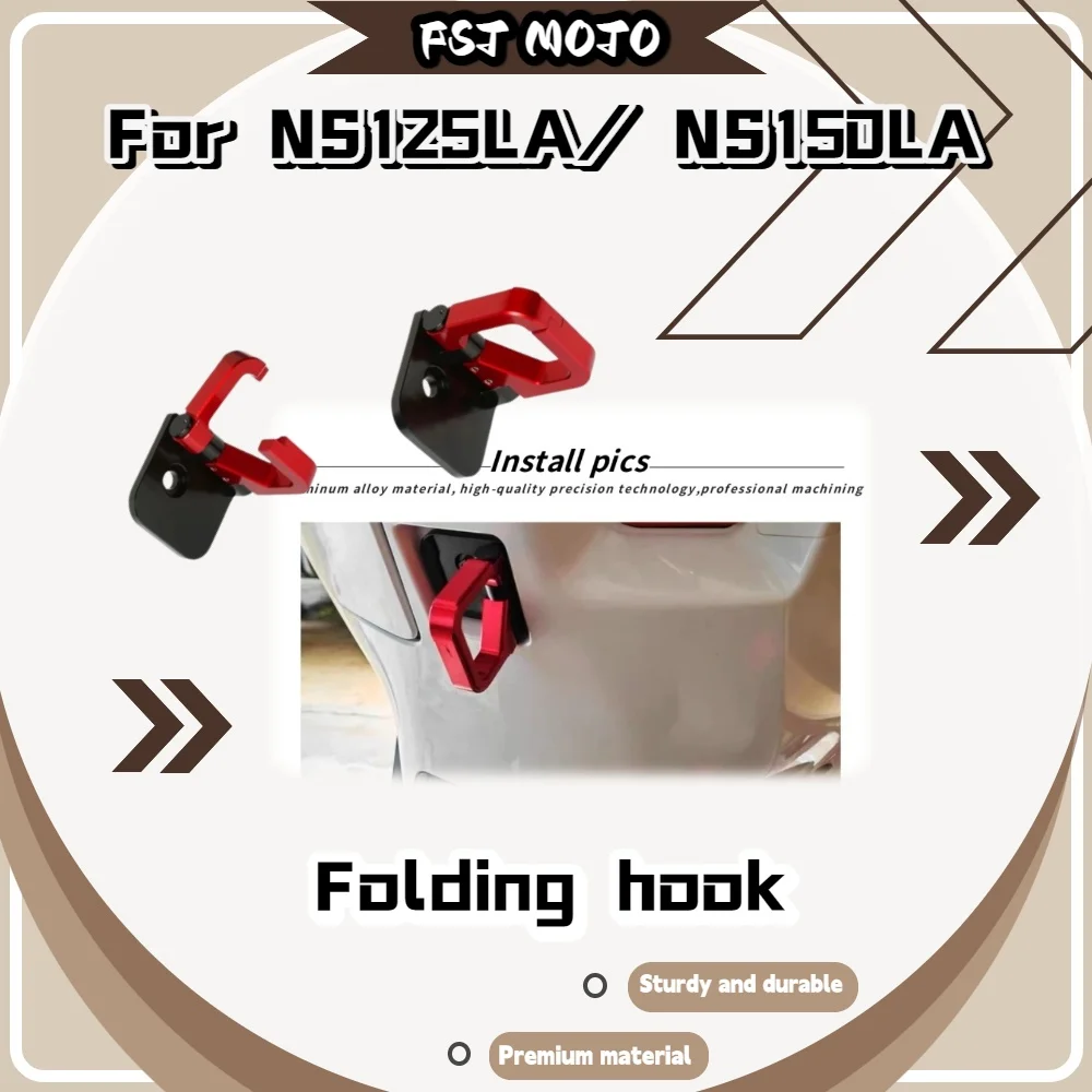 For NS125LA NS150LA Modified Helmet Hook, Foldable Aluminum Alloy Luggage Carrier Scooter Upgrade Parts
For NS125LA NS150LA Modified Helmet Hook, Foldable Aluminum Alloy Luggage Carrier Scooter Upgrade Parts