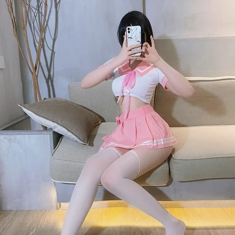 Vêtements de Cosplay JK serré Campus japonais court deux pièces ensemble lingerie sexy femmes tenues costume d'halloween femme
Vêtements de Cosplay JK serré Campus japonais court deux pièces ensemble lingerie sexy femmes tenues costume d'halloween femme