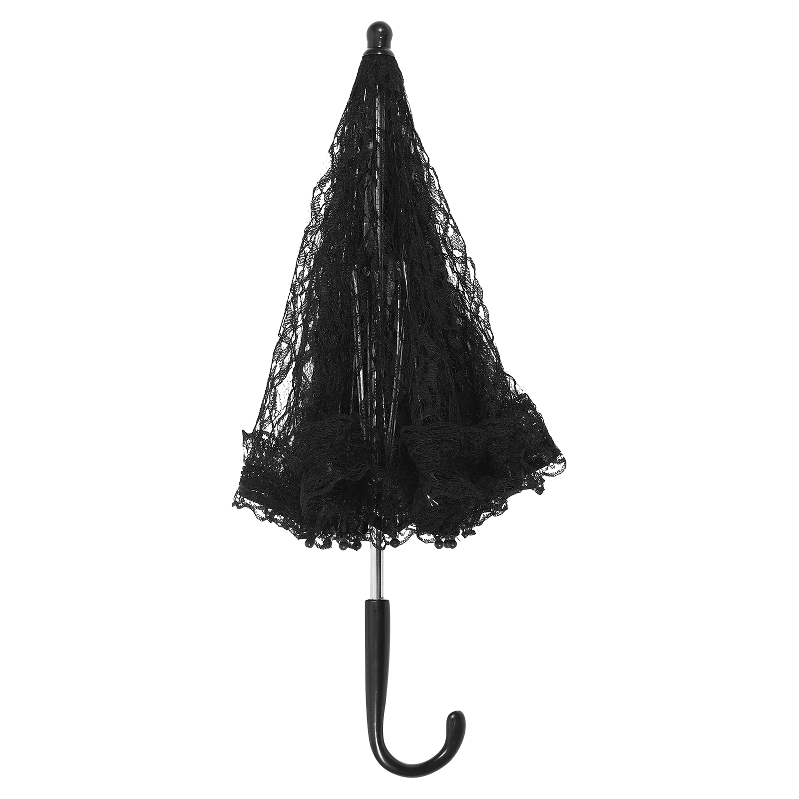 Lace Umbrella 42cm Long 50cm Diameter Black Bridal Parasol Wedding Photo Prop Decorative Umbrella for Tea Party Stage
Lace Umbrella 42cm Long 50cm Diameter Black Bridal Parasol Wedding Photo Prop Decorative Umbrella for Tea Party Stage