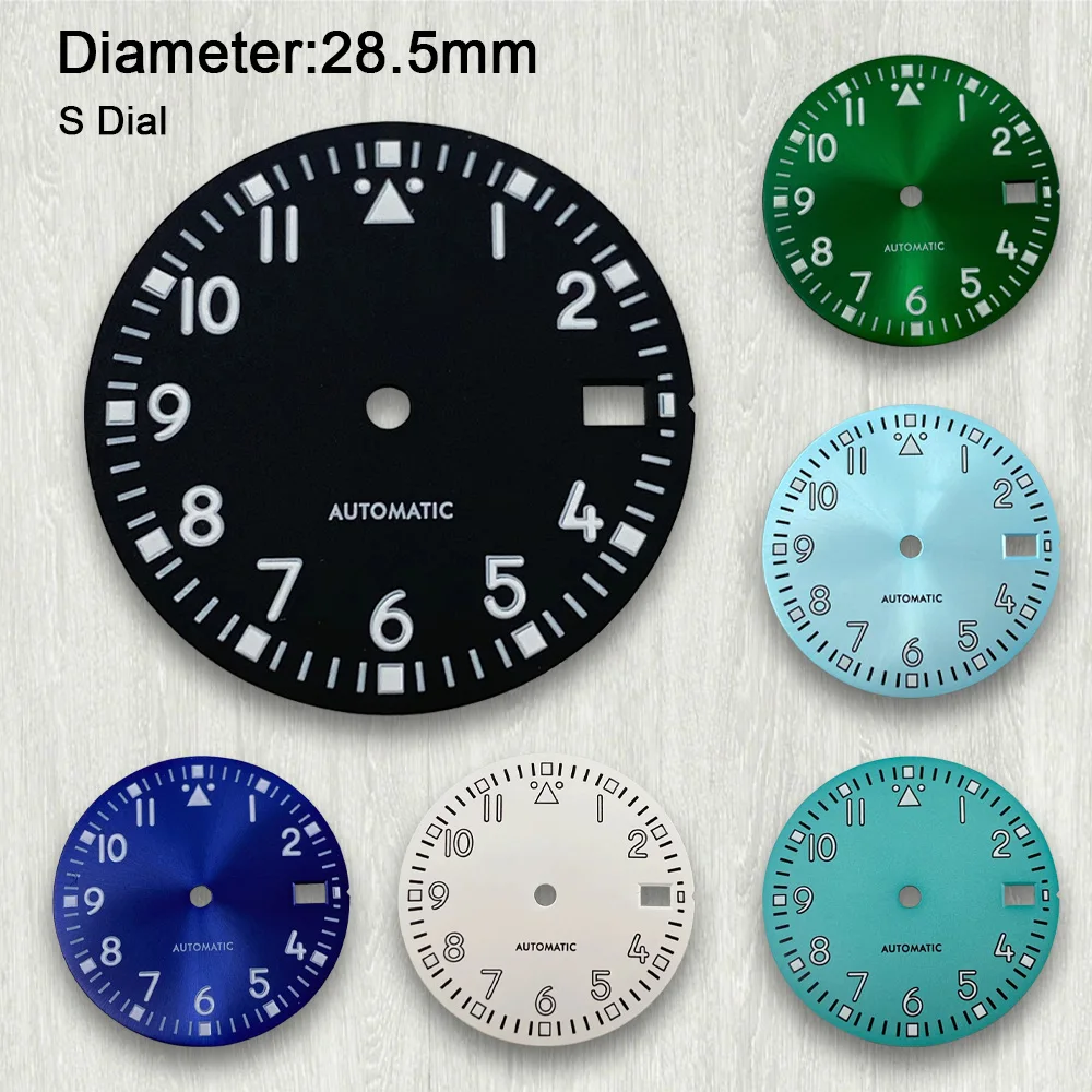 28.5mm S Logo Retro Digital Dial For NH35 NH36 Movement Green Luminous High-Quality Dial Watch Accessories Repair Tool
28.5mm S Logo Retro Digital Dial For NH35 NH36 Movement Green Luminous High-Quality Dial Watch Accessories Repair Tool